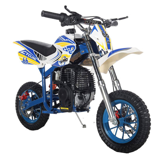 X-Pro 40cc Kids Dirt Bike Mini Pit Bikes Motorcycle GAS Power Off Road,blue