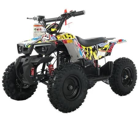 X-Pro Brand New Bolt 40cc Mini GAS ATV for Kids with 4 Stroke Pull Start, Disc Brake 6 inch Tires, Black